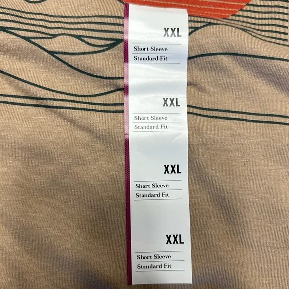 Goodfellow & Co Men's Brown Graphic Tee with Red Sun - Picture 3 of 6